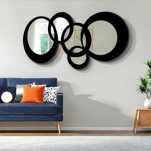 Vintage Modern Minimalist Wall Mirror | Nigz Decor