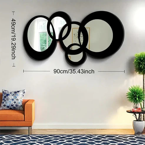 Vintage Modern Minimalist Wall Mirror | Nigz Decor