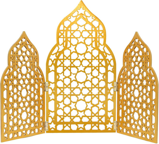 Home Décor and Decorative Accessories, Mini Mosque Prayer Corner Setup, Wooden