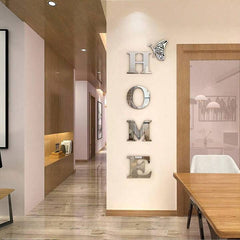 Home Sign Acrylic Mirror - Modern Home Decoration