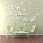 3D Acrylic Mirror Butterfly Stickers | Love Live Laugh Wall Decal