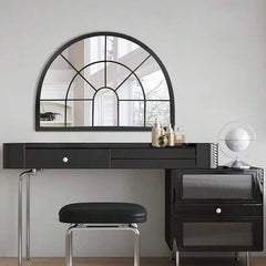 Arched Window Mirror with Acrylic Frame | Nigz Decor