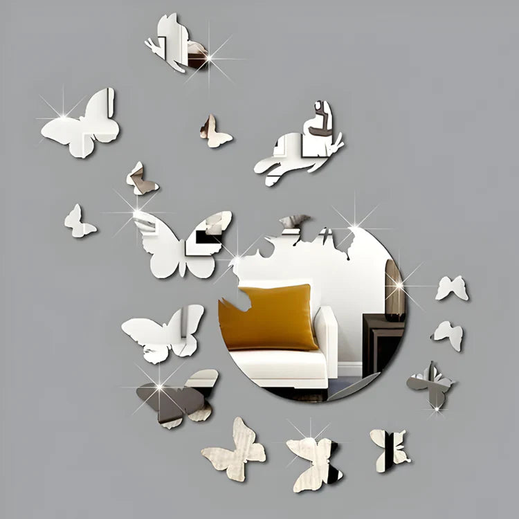 Butterfly Decoration Mirror | 3D Acrylic Wall Art in UAE