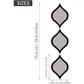 3pcs Mid-Century Modern Tear Drop Mirror Wall Decor | Nigz Decor