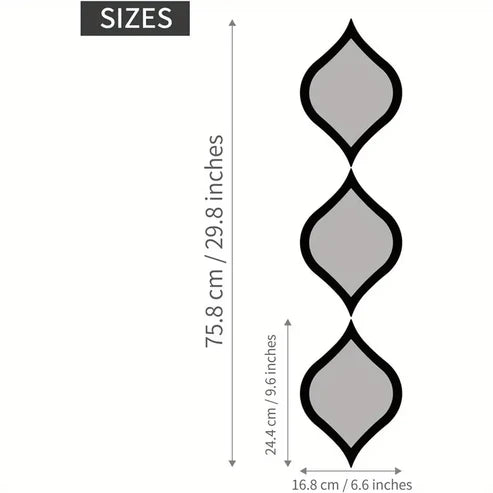 3pcs Mid-Century Modern Tear Drop Mirror Wall Decor | Nigz Decor