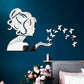 3D Acrylic Angel Fairy with Butterfly Decorative Mirror