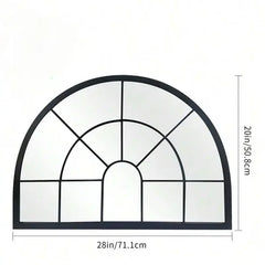 Arched Window Mirror with Acrylic Frame | Nigz Decor