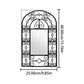 Black Acrylic Wall Mirror with Ornate Frame | Nigz Decor