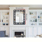 Black Wooden Frame Modern Decorative Mirror | Nigz Decor