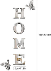 Home Sign Acrylic Mirror - Modern Home Decoration
