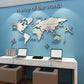 Acrylic 3D Wall Decor World Map Wall Decar for Office Decoration