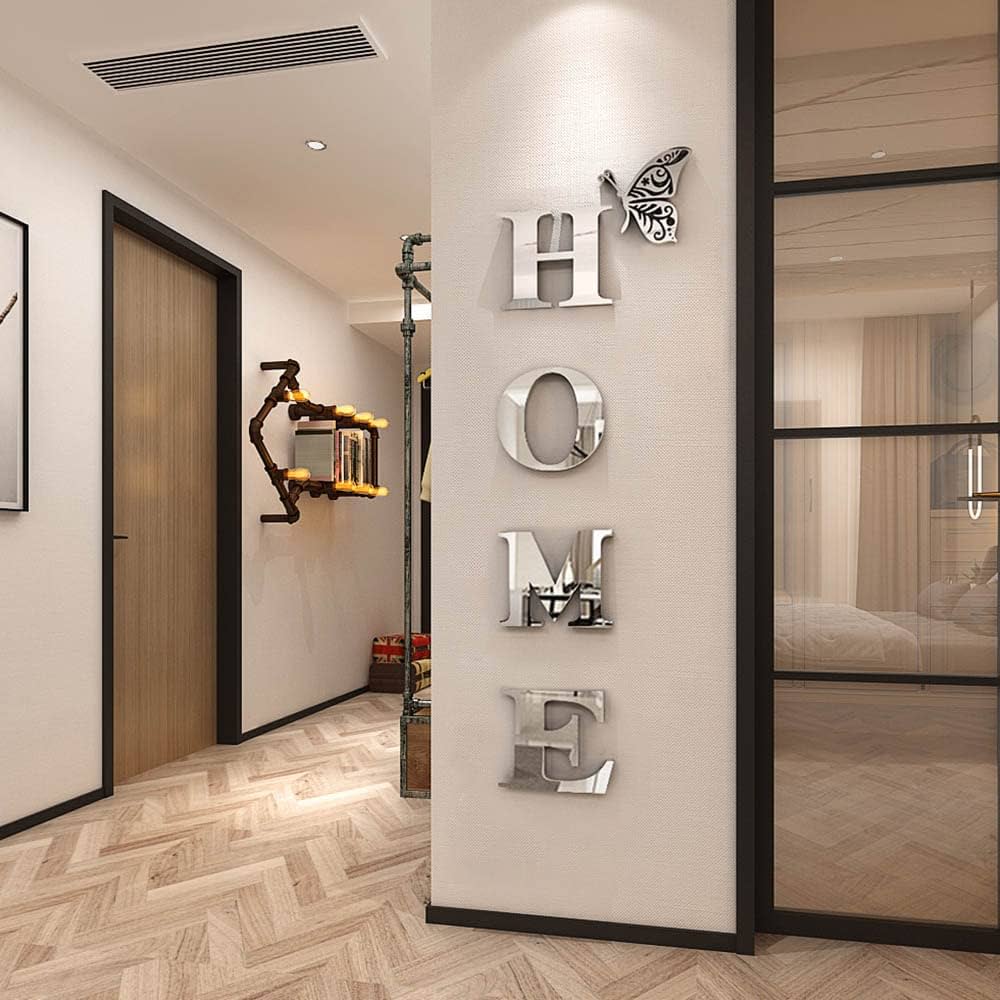Home Sign Acrylic Mirror - Modern Home Decoration