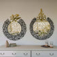 Ayatul Kursi round  Black and Gold Wall Calligraphy Decor
