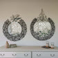 Ayatul Kursi round  Black and Silver Wall Calligraphy Decor