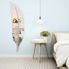 Leaf Acrylic Wall Mirror- Modern Home Decoration - For Home, Office & Restaurant