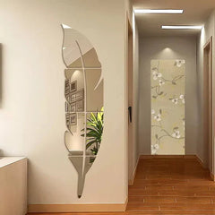 Leaf Acrylic Wall Mirror- Modern Home Decoration - For Home, Office & Restaurant