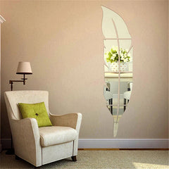 Leaf Acrylic Wall Mirror- Modern Home Decoration - For Home, Office & Restaurant