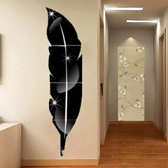 Leaf Acrylic Wall Mirror- Modern Home Decoration - For Home, Office & Restaurant