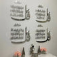Luxury Set of 4 Quls Surah Al Ikhlas, An-Nas, Al Falaq, Al Kafirun, Acrylic islamic wall art new home decor