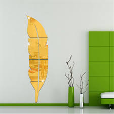 Leaf Acrylic Wall Mirror- Modern Home Decoration - For Home, Office & Restaurant